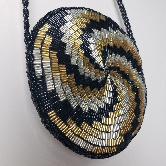Vintage Glass Bead Purse - Picture 3 of 11